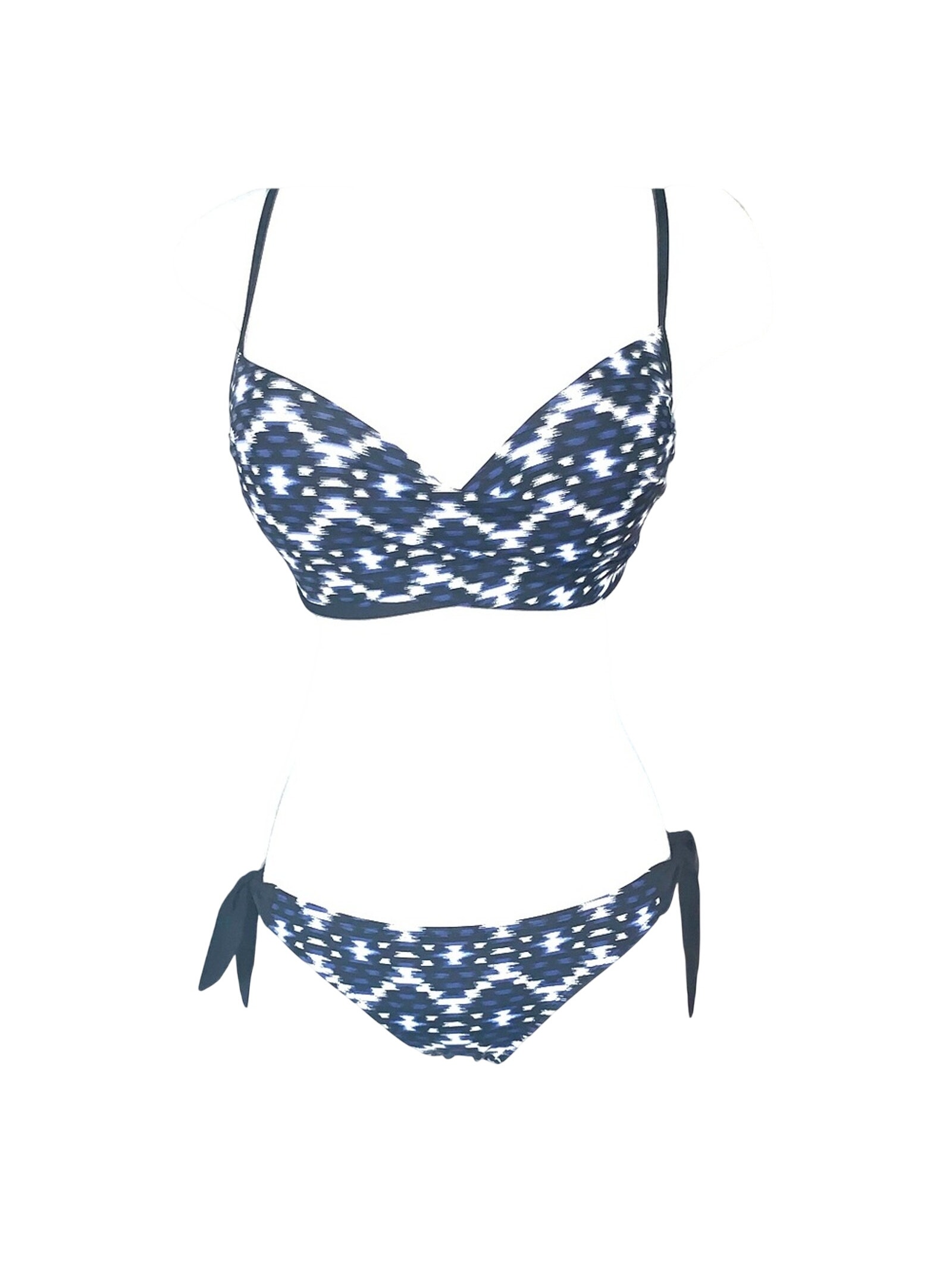 Nwot $131 Skye Swimwear Batik Surplus Wrap Bikini Size Small